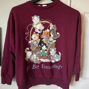 Vintage Cat Sweater